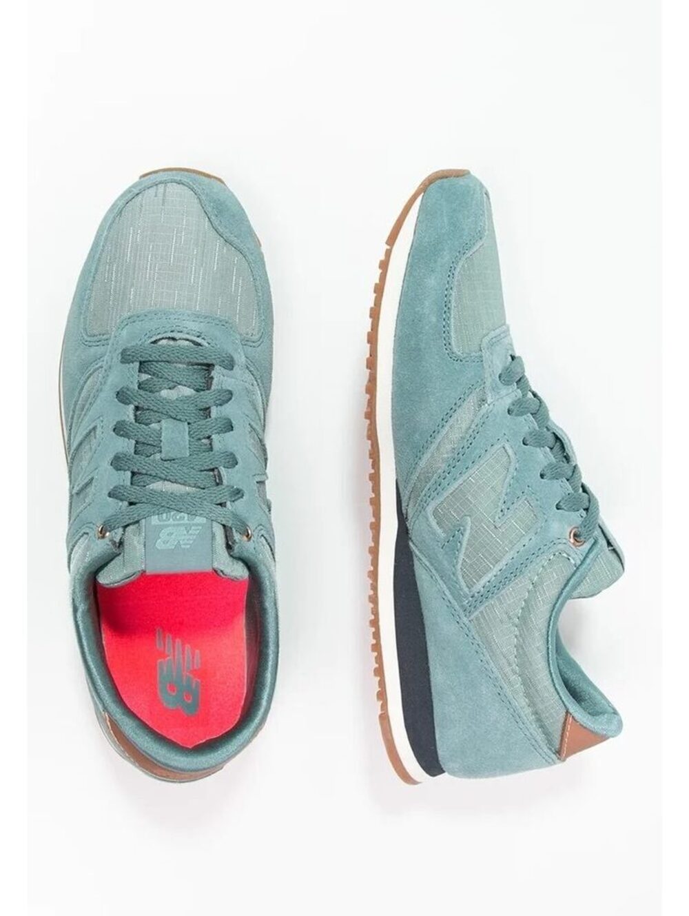 New Balance RetroRunner 420 Grey Ripstop Suede Gum Sole Sneakers Womens Size 9.5